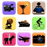 various computer icons