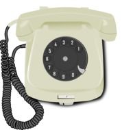 vintage stationery Phone, illustration