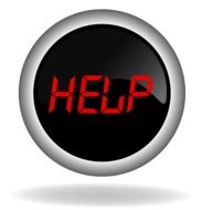 Black "help" icon