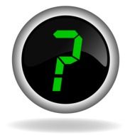 black button with a question mark