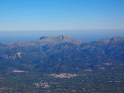 aerial view of landscape in Mallorca