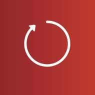 red icon of a update