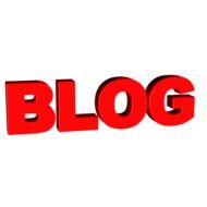 blog on white background