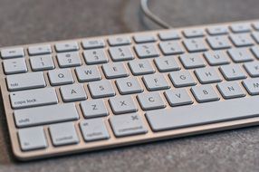 computer keyboard on the desktop