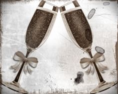 graphic image of champagne glasses