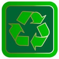 green recycle button