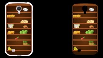 mobile phone case as a cabinet for products