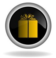 button with yellow gift
