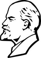 graphic image of Lenin in profile