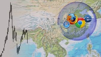 search engine icons on map