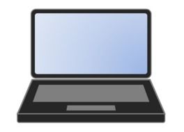 Picture of black laptop