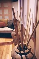 cozy room in the music studio