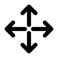 black navigation arrows