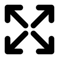 black direction arrows
