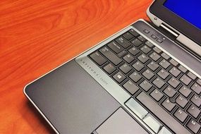 keyboard of an office laptop