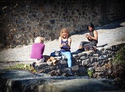 social networking outdoor