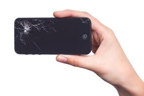 damaged iPhone