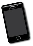 black cell phone closeup