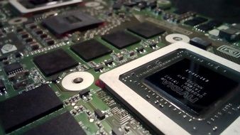 electronic board inside the computer