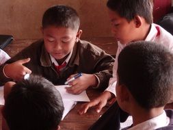 primary school in laos village