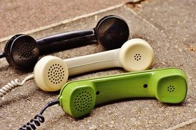 three different Models of Phone Handsets