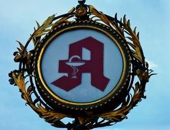 pharmacy sign as an emblem