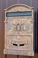 vintage locked Mail Box