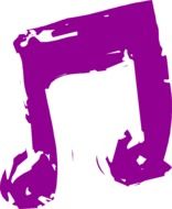 Note Music Purple drawing