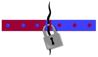 closed padlock, computer security, concept