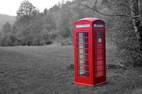 red v beautifulTelephone Booth