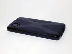 smartphone in black case