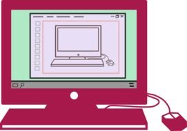 Red Computer as an illustration