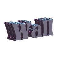 Wall like a gray lettering