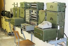 telephone room in the museum at stasibunker