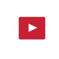 youtube symbol on a white background