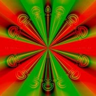 red green computer art