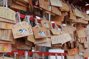 wooden planks with wishes