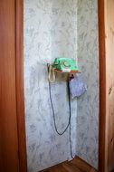vintage Landline Phone in corner of room