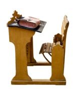 wooden school desk