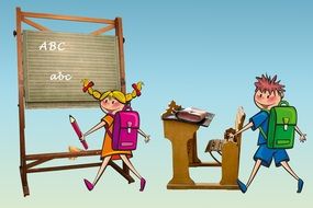 graphic image of students in the classroom
