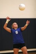 volleyball game on physical education