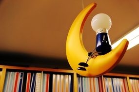 children's lamp in the shape of the moon