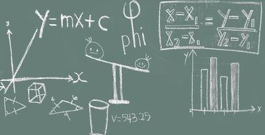 Math Blackboard drawing