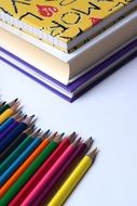 pencils rainbow back to school