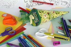 colorful stationery for a first grader
