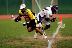 Lacrosse Game on a field