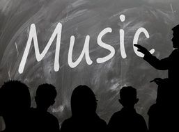 Music on the chalkboard