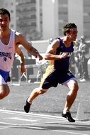 athletes run in competitions
