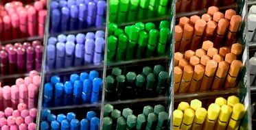 many color pencils for school