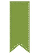 green ribbon bookmark